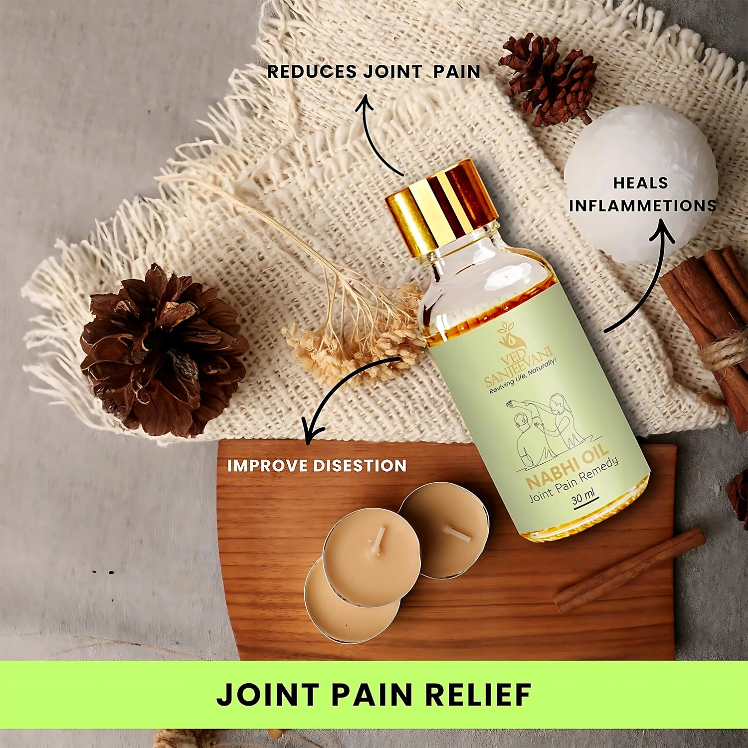 Ved Sanjeevani Nabhi Oil For Joint Pain Relief (30ml  1 Pc) Ved Sanjeevani Nabhi Oil For Joint Pain Relief (30ml  1 Pc)